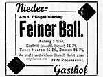 Einladung zum Ball 1931
